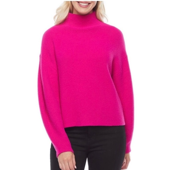 Worthington Sweaters - Worthington Pink Cowl Neck Sweater with Relaxed Fit